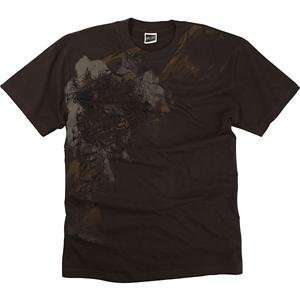  Fox Racing Skullpress T Shirt   2X Large/Dark Brown 