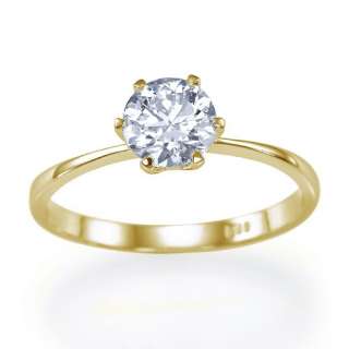 03 carat G/SI2 6 Prong Solitaire Round Diamond Engagement Ring by 