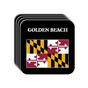  US State Flag   GOLDEN BEACH, Maryland (MD) Set of 4 Mini 