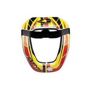  EVS Y R4 NECK SUPPORT GRAPHICS (YELLOW/RED/BLACK 
