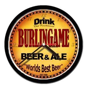  BURLINGAME beer and ale cerveza wall clock Everything 