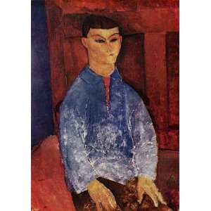 Oil Painting Portrait of the Painter Moise Kisling Amedeo Modigliani