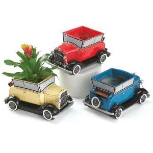  Set Of 3 Antique Car Flower Planters For Home Or Office 