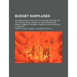  Budget surpluses experiences of other nations and 