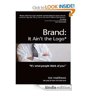 Brand It Aint the Logo* (*Its what people think of you) Ted 