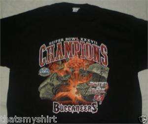 New Super Bowl 37 Champs T Shirt Buccaneers T Shirt 2XL  