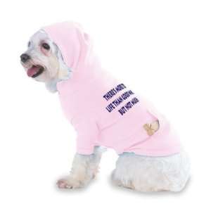   Hooded (Hoody) T Shirt with pocket for your Dog or Cat LARGE Lt Pink