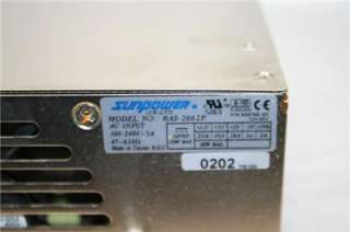 SunPower RAS 2662P 330W power Supply  