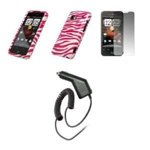  HTC Droid Incredible   Premium Pink and White Zebra 