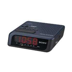  Sony ICF C201 FM Radio Clock Alarm, Black Electronics