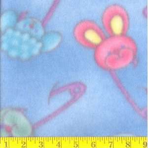   Fleece Diaper Pin Animals Fabric By The Yard Arts, Crafts & Sewing