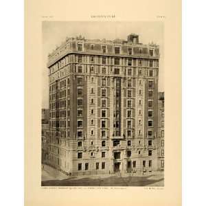   Square New York Architecture H. B. Mulliken   Original Halftone Print