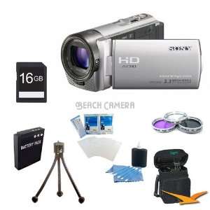  Sony HDR CX130 Handycam Camcorder (Silver) ULTIMATE BUNDLE 