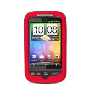  Solid Red Silicone Skin Gel Cover Case For HTC Wildfire ADR6225 Bee 