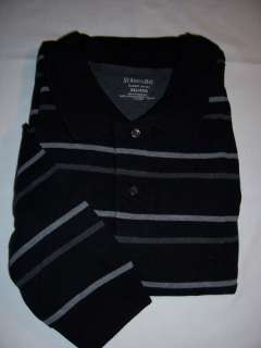 35 Mens St Johns Bay Black Sueded Polo shirt 3XL BIG  