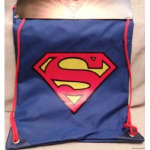  DC Comics SUPERMAN Logo CINCH BAG Sack Backpack 