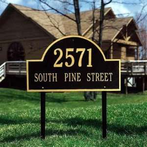 Arch Marker   personalized plaque One Line Arch Marker   Estate Lawn 
