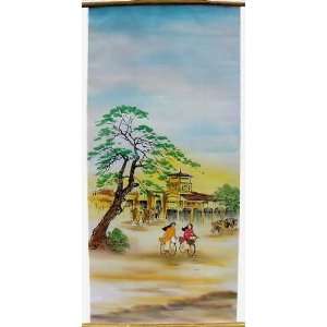  Vietnamese Silk Paintings   37 x 16 SPA08