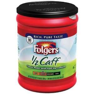 Folgers 1/2 Caff Medium Roast   6 Pack  Grocery & Gourmet 