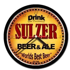  SULZER beer and ale cerveza wall clock 