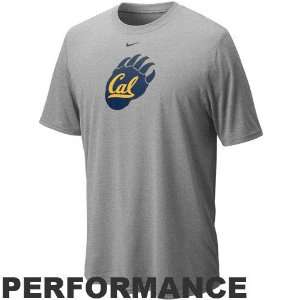  Nike Cal Golden Bears Ash Legend Logo Performance T shirt 