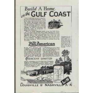 Build a Home on the GULF COAST  1926 LOUISVILLE & NASHVILLE 