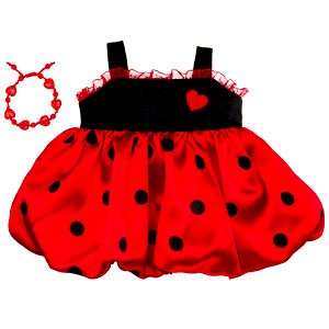 Love Bug Ladybug Dress Outfit w/ Bracelet Build A Bear  
