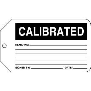  CALIBRATED Tags RV Plastic (5 7/8 x 3 3/8)   1 Pack of 5 