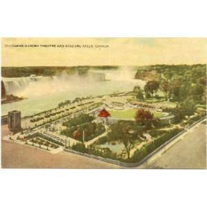   Vintage Postcard Oakes Garden Theatre Niagara Falls Ontario Canada
