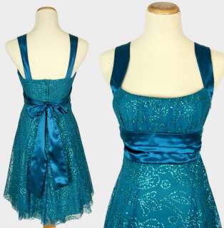 WINDSOR $80 Teal Prom Social Evening Party Dress NWT  