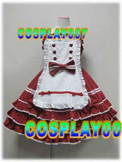 gothic custom kawaii white apron~lolita dress~white lace+bow pretty 