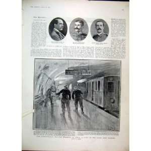  1903 Underground Railway Disaster Paris Train Schiel
