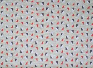 Vintage Geometric Stretchy Cotton/Poly Blend Fabric  
