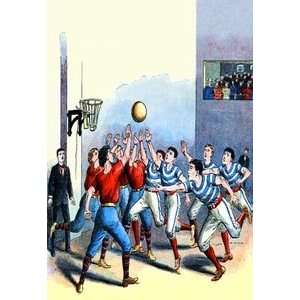Victorian Basketball   Paper Poster (18.75 x 28.5)  Sports 
