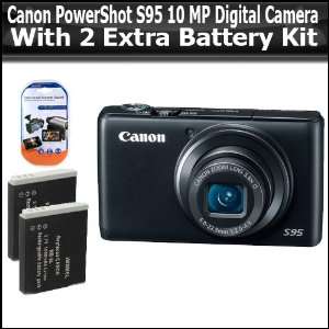  Canon PowerShot S95 10 MP Digital Camera With 2 Extra 