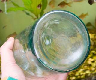 OLD Russian Medicine BOTTLE Flask Defect glass  