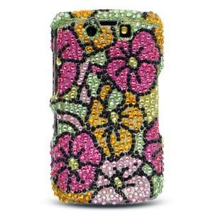  Hawaiian Flowers Crystal Art bling cover faceplate for 