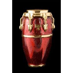  Conga Drum Pin   Red Musical Instruments