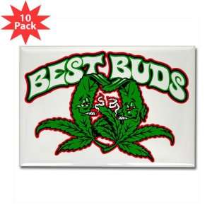    Rectangle Magnet (10 Pack) Marijuana Best Buds 