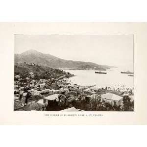 1926 Print Harbor Charlotte Amalia St. Thomas Island Caribbean 