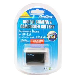   Canon BP827, HF10,HF100 Compatible with BP 809/BP 819,2900 mAh (DB CAN