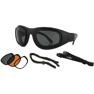 Zan Headgear Sport and Street 2 Interchangeable Goggles , Color Black 