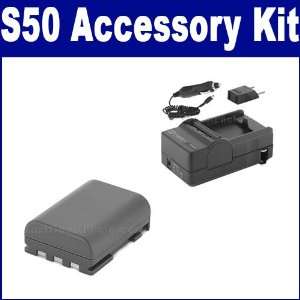  Canon Powershot S50 Digital Camera Accessory Kit includes 