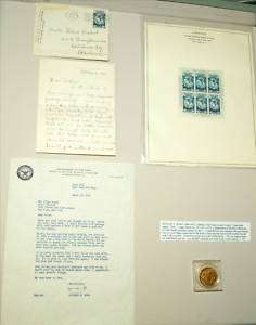 1952 Admiral Richard Byrd Signed Letter and Memorabilia  
