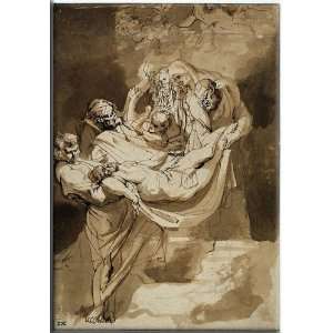  Entombment 11x16 Streched Canvas Art by Rubens, Peter Paul 