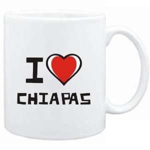  Mug White I love Chiapas  Cities