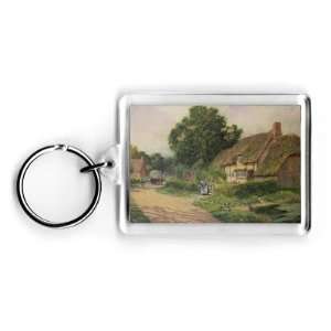 The Coming of the Haycart by Arthur Claude Strachan   Acrylic Keyring 