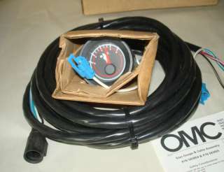 OMC TRIM GAUGE & CABLE ASSEMBLY P/N 583654 & P/N 583655  
