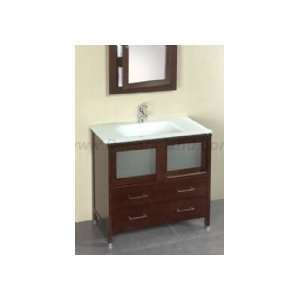   Glass Sinktop & Medicine Cabinet CC1092 F08 Cinnamon