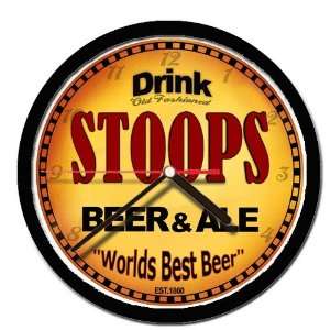  STOOPS beer and ale cerveza wall clock 